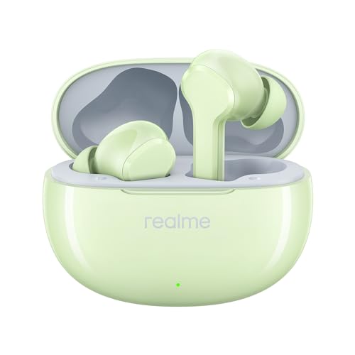 realme Buds T110 Bluetooth Truly Wireless in Ear Earbuds with mic, AI ENC for Calls, Google Fast Pair, 28 Hours Total Playback with Fast Charging and Low Latency Gaming Mode (Punk Black)