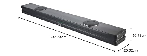 boAt Aavante Bar 610 Bluetooth Soundbar with 25W RMS Signature Sound, 2.0 Channel with Dual Passive Radiators, Upto 6 Hours Playback & Multi Connectivity(Charcoal Black)