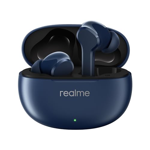 realme Buds T110 Bluetooth Truly Wireless in Ear Earbuds with mic, AI ENC for Calls, Google Fast Pair, 28 Hours Total Playback with Fast Charging and Low Latency Gaming Mode (Punk Black)