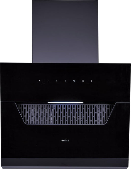 Elica 60 cm 1350 m3/hr Filterless Autoclean Angular Kitchen Chimney with 15 Years Warranty (EFL 207 HAC LTW VMS 60, Touch + Motion Sensor Control)