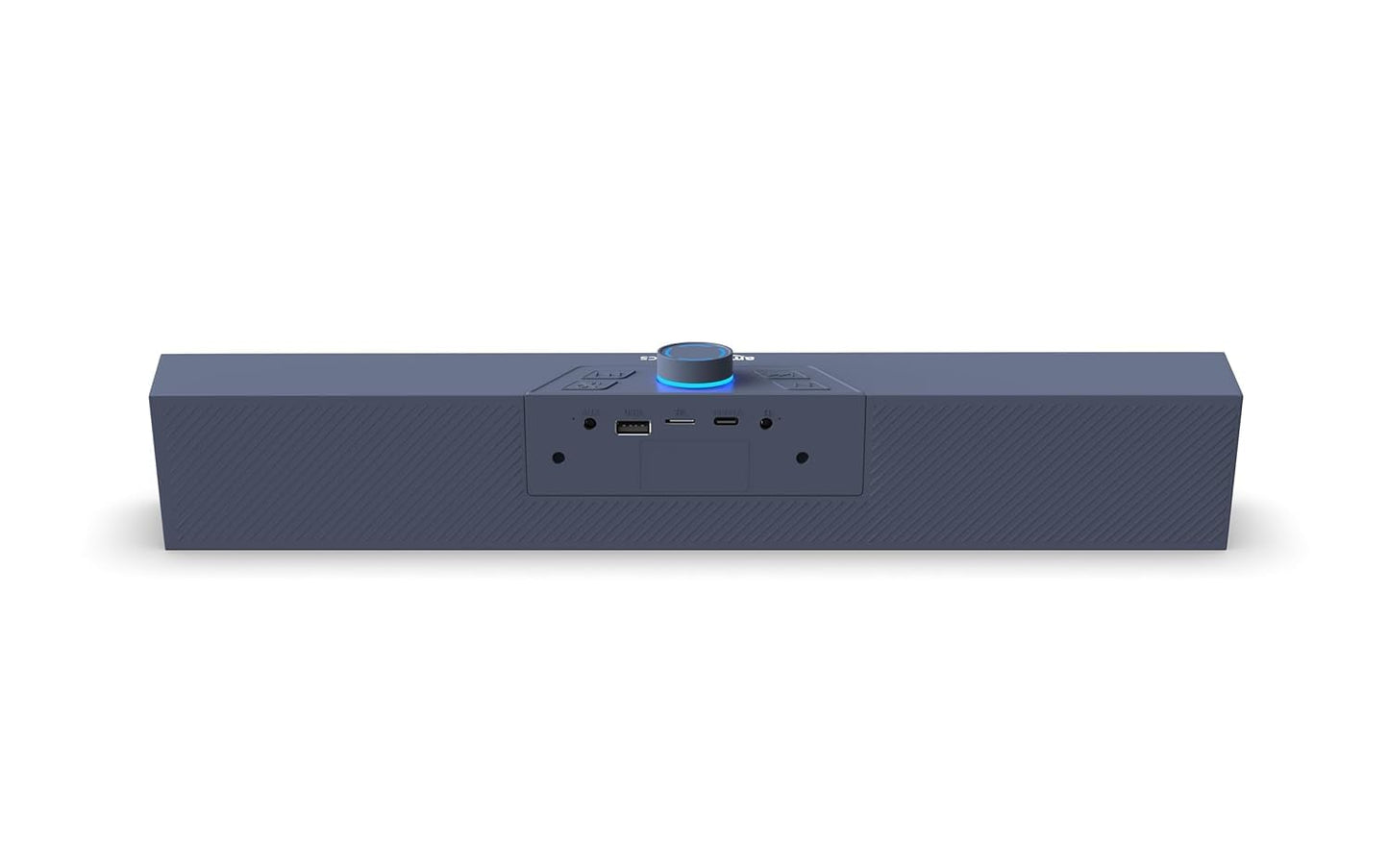 (Refurbished) AmazonBasics X20R 20W Bluetooth Soundbar with 2000mAh Battery | 2X Bass | Up to 9hrs of Playback | Bluetooth 5.3, Aux in, USB, Micro TF Card Connectivity (Blue)