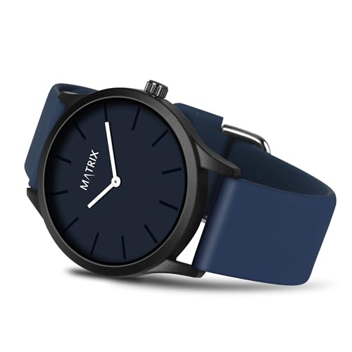 Matrix Minimalist Dial with Softest Silicone Strap Analog Wrist Watch for Men & Boys