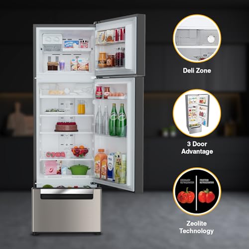 Whirlpool 235 L Frost Free Triple-Door Refrigerator (FP 253D PROTTON ROY RADIANT STEEL(Z) Double Door Refrigerator space, 2024 Model)