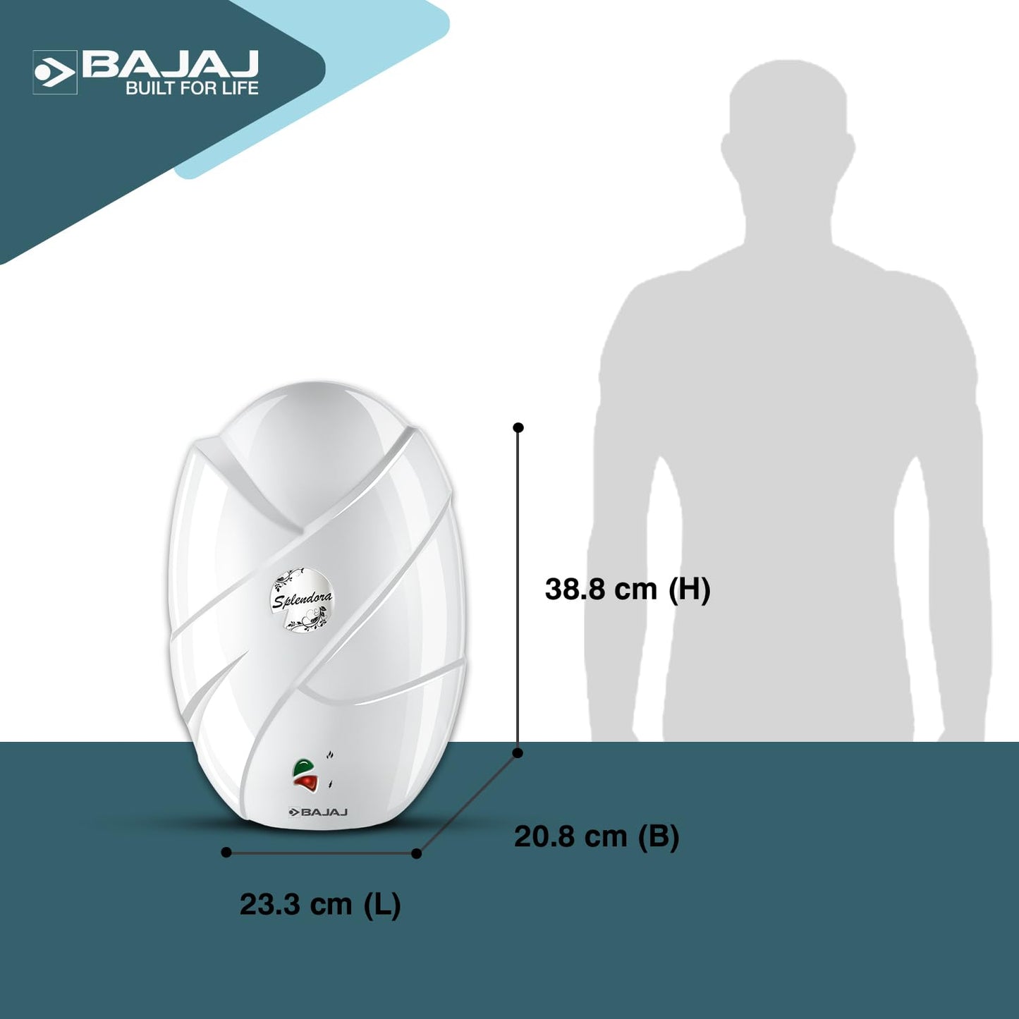 Bajaj Skive 5 Litre Instant Water Heater for home| High Grade SS Tank| Multiple Safety System| Suitable for High Rise| Shock Resistant| Rust Proof Outer| 5-Year* Tank Warranty by Bajaj |White