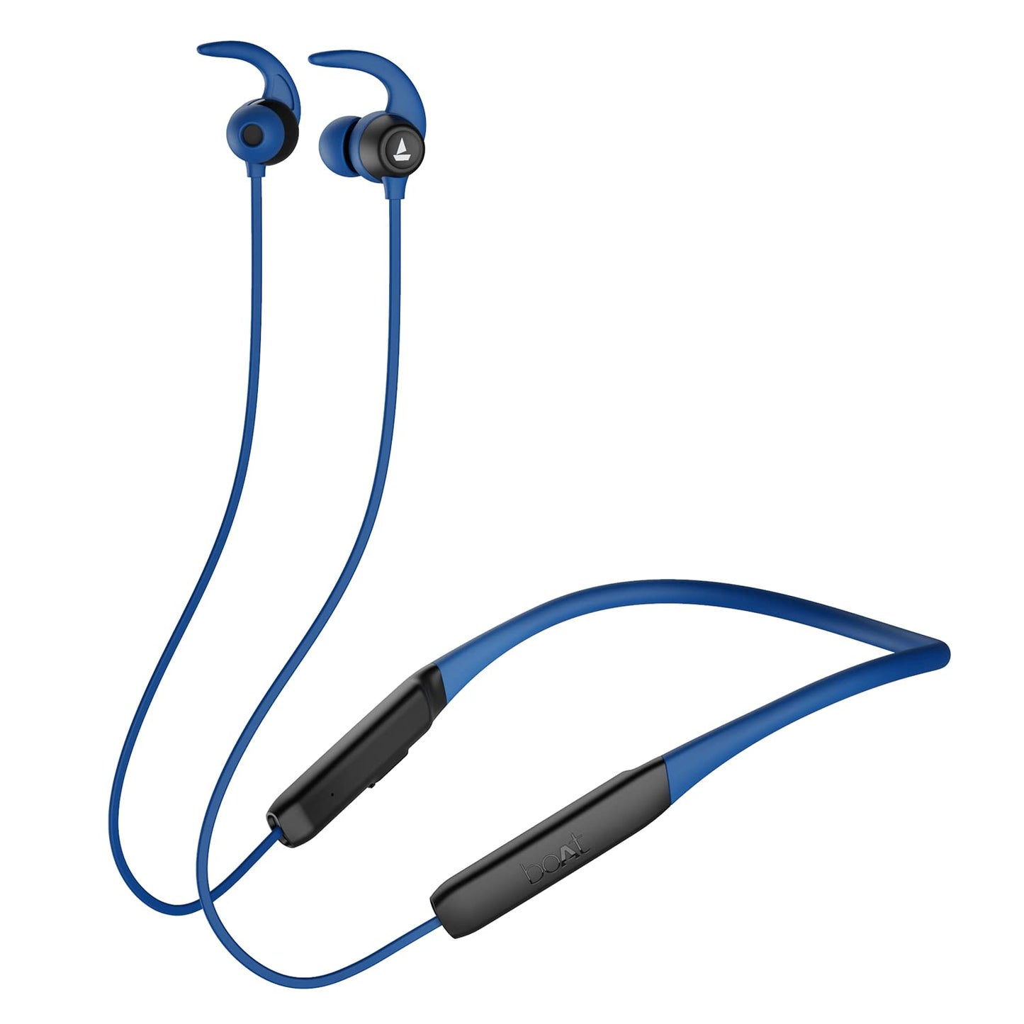 boAt Rockerz 255 Pro+ w/Upto 60 Hours Playback, ASAP Charge(10 Mins=20 Hours), Hearables App Support, Google Fast Pair, Dual Pairing & Bluetooth v5.2, IPX7, in Ear Neckband(Navy Blue)