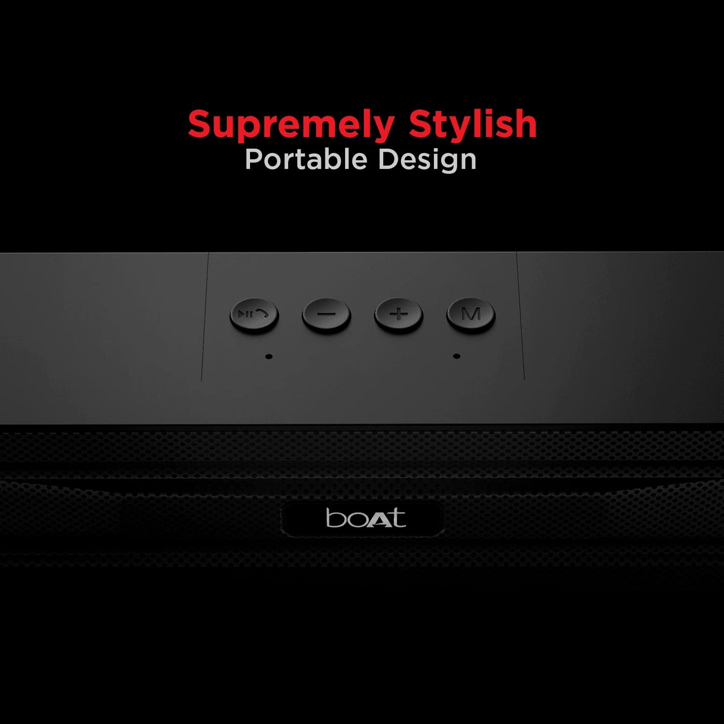 boAt Aavante Bar 610 Bluetooth Soundbar with 25W RMS Signature Sound, 2.0 Channel with Dual Passive Radiators, Upto 6 Hours Playback & Multi Connectivity(Charcoal Black)