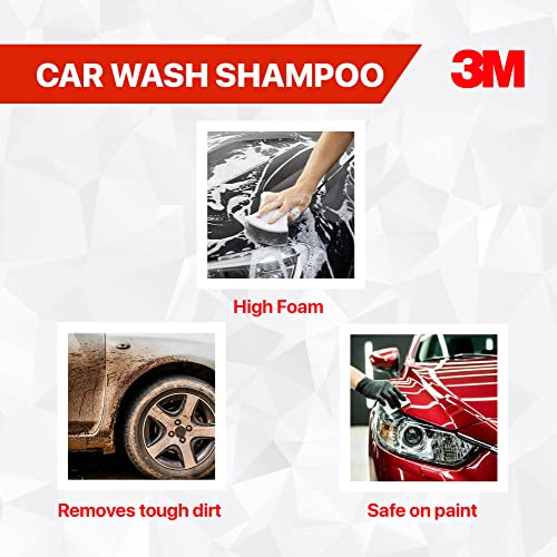 3M Car wash Shampoo (250 ml) | High Foam for Deep Cleaning | Remove Tough Dirt | Safe on Paint | pH Neutral