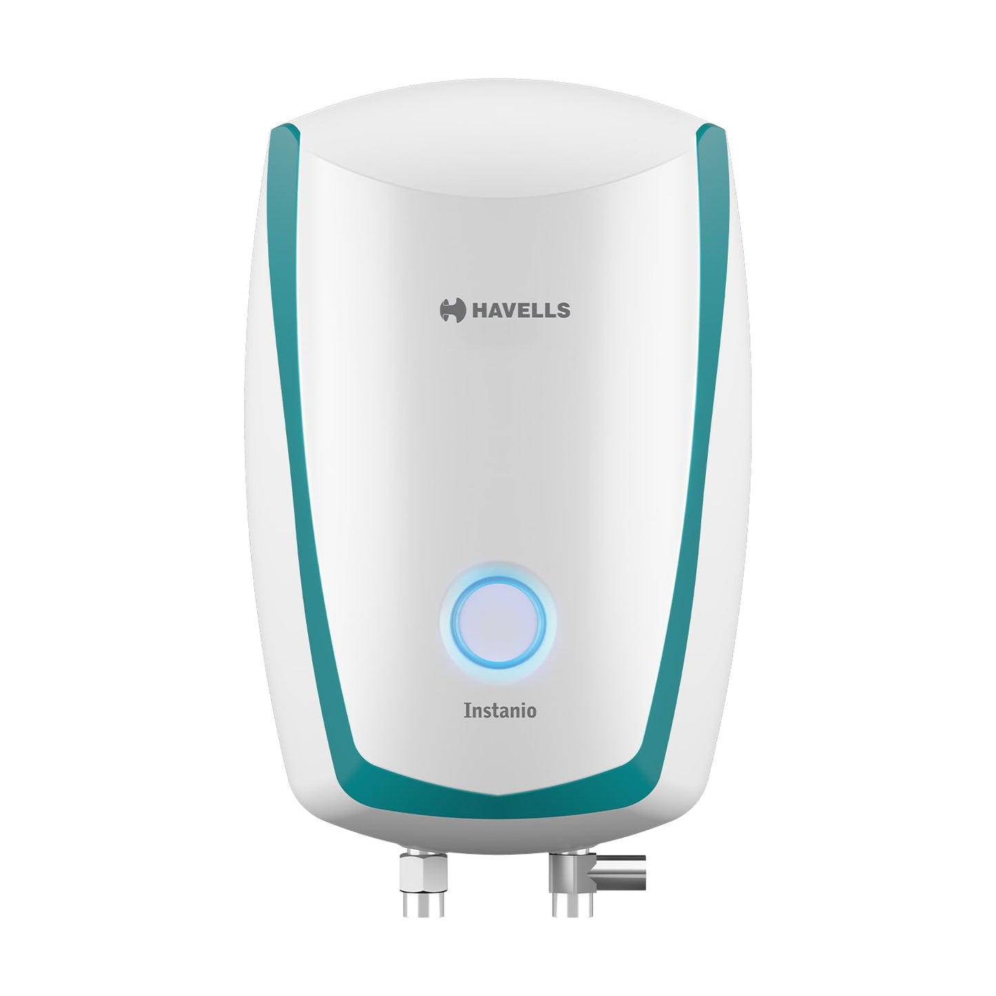 Havells Instanio 3 Litre Instant Water Heater | Color Changing LED Indicator, Rust & Shook Proof | SS Tank, ISI Certified, Warranty: 5 year on Inner Container ; 2 year comprehensive | (White Blue)