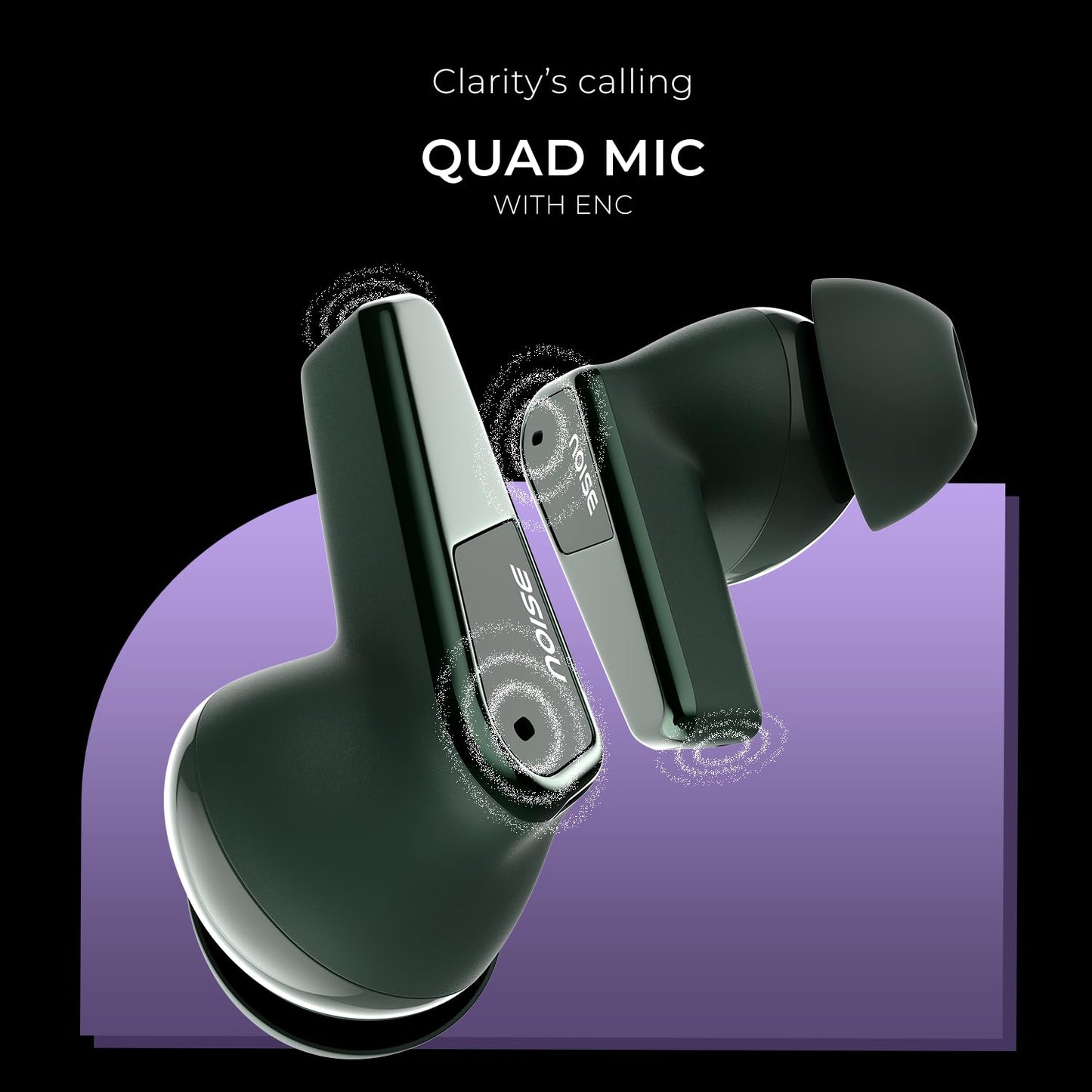 Noise Newly Launched Buds N1 Pro in-Ear Truly Wireless Earbuds with Metallic Finish, ANC(Upto 32dB), 60H of Playtime, Dual Pairing, Instacharge(10 min=200 min), BT v5.3(Chrome Black)