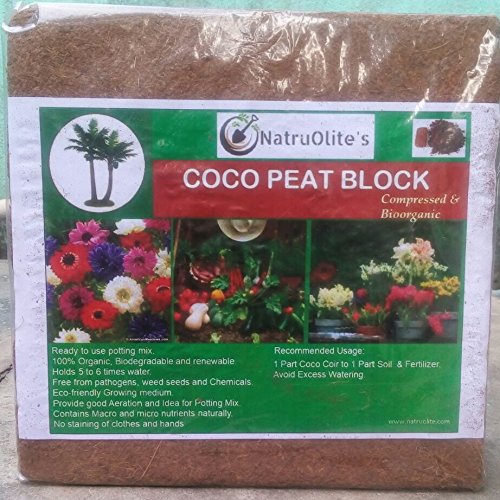 Cocogarden® Cocopeat Block - Expands Up to 75 litres of Coco Peat Powder & Cocogarden Enriched Vermicompost 5 Kg - Effective and Complete Plant Food