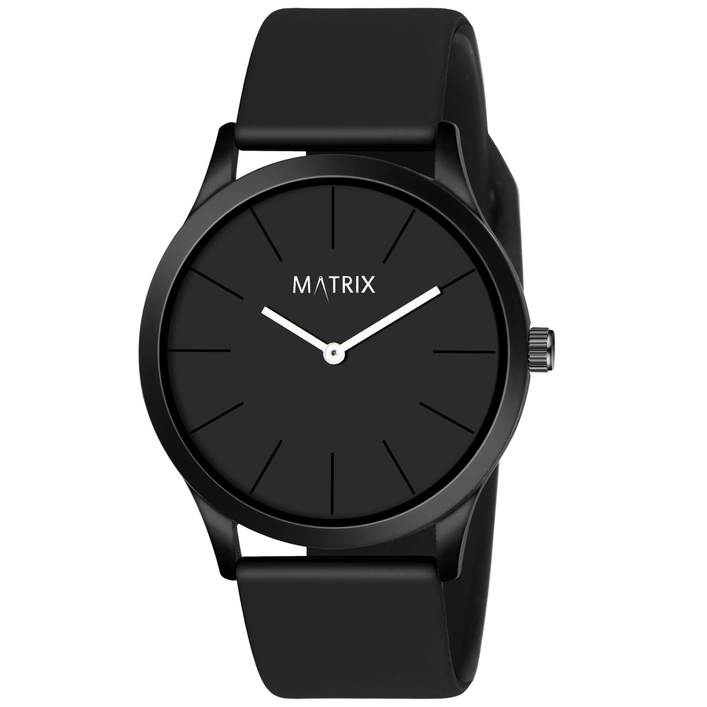 Matrix Minimalist Dial with Softest Silicone Strap Analog Wrist Watch for Men & Boys