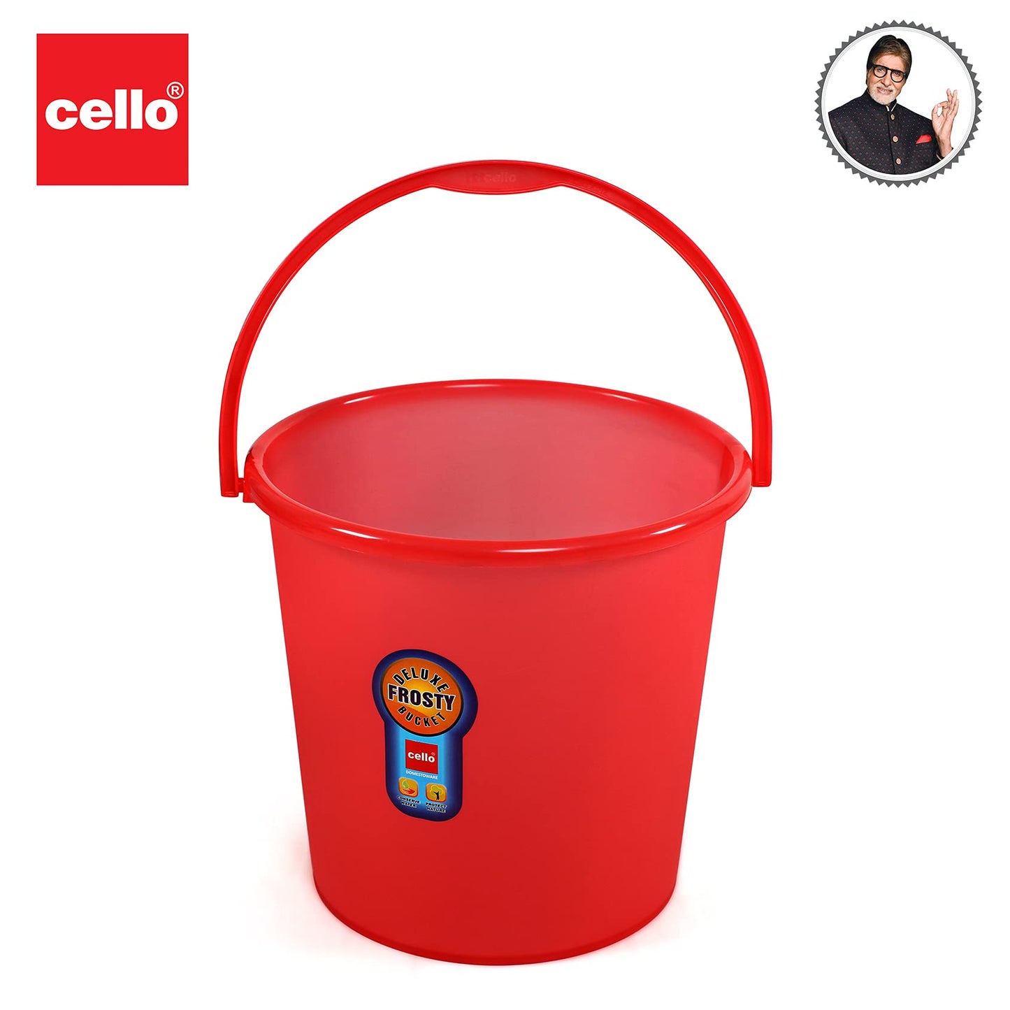 Cello Frosty Bucket DLX, 25 litres, Green (CLO_FRSTY_BCKT_25L_GRN) (Plastic)