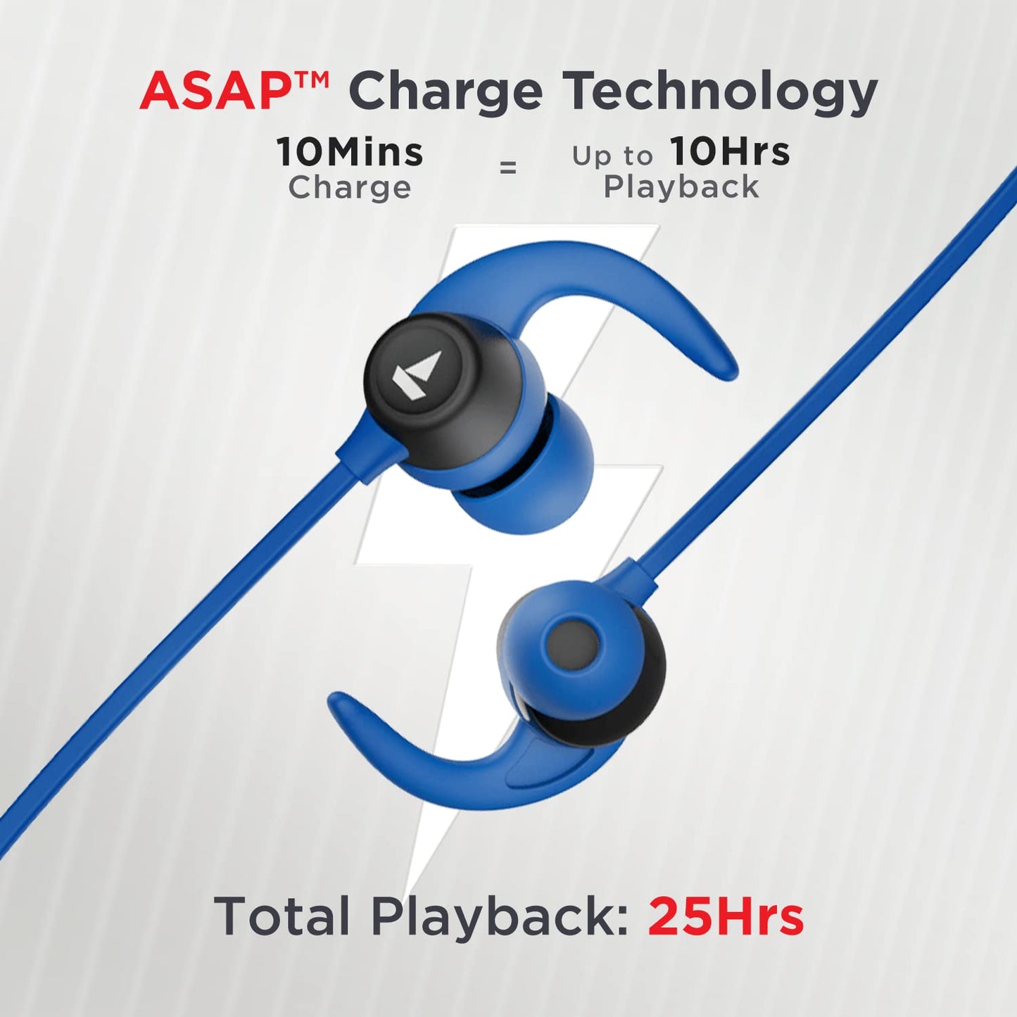 boAt Rockerz 255 Pro+ w/Upto 60 Hours Playback, ASAP Charge(10 Mins=20 Hours), Hearables App Support, Google Fast Pair, Dual Pairing & Bluetooth v5.2, IPX7, in Ear Neckband(Navy Blue)