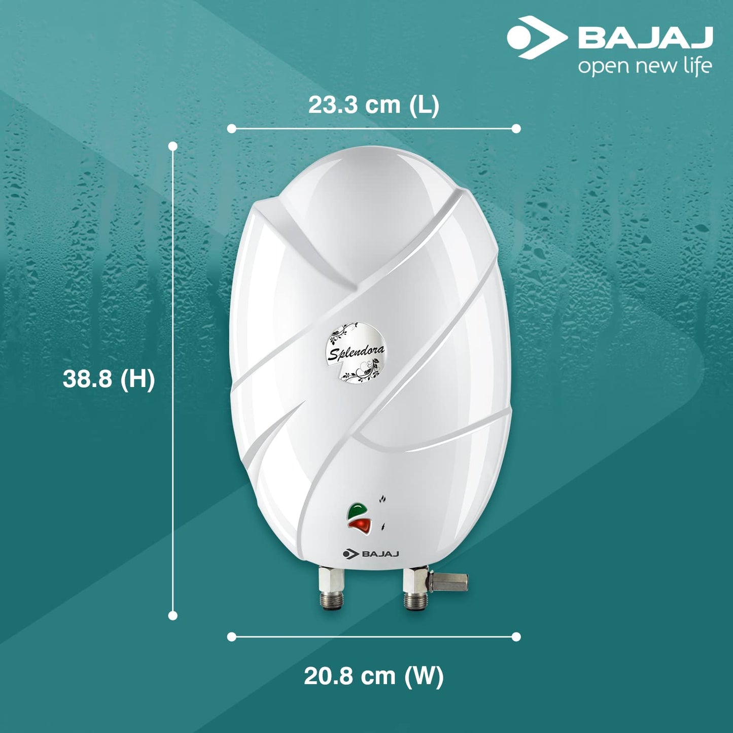 Bajaj Skive 5 Litre Instant Water Heater for home| High Grade SS Tank| Multiple Safety System| Suitable for High Rise| Shock Resistant| Rust Proof Outer| 5-Year* Tank Warranty by Bajaj |White