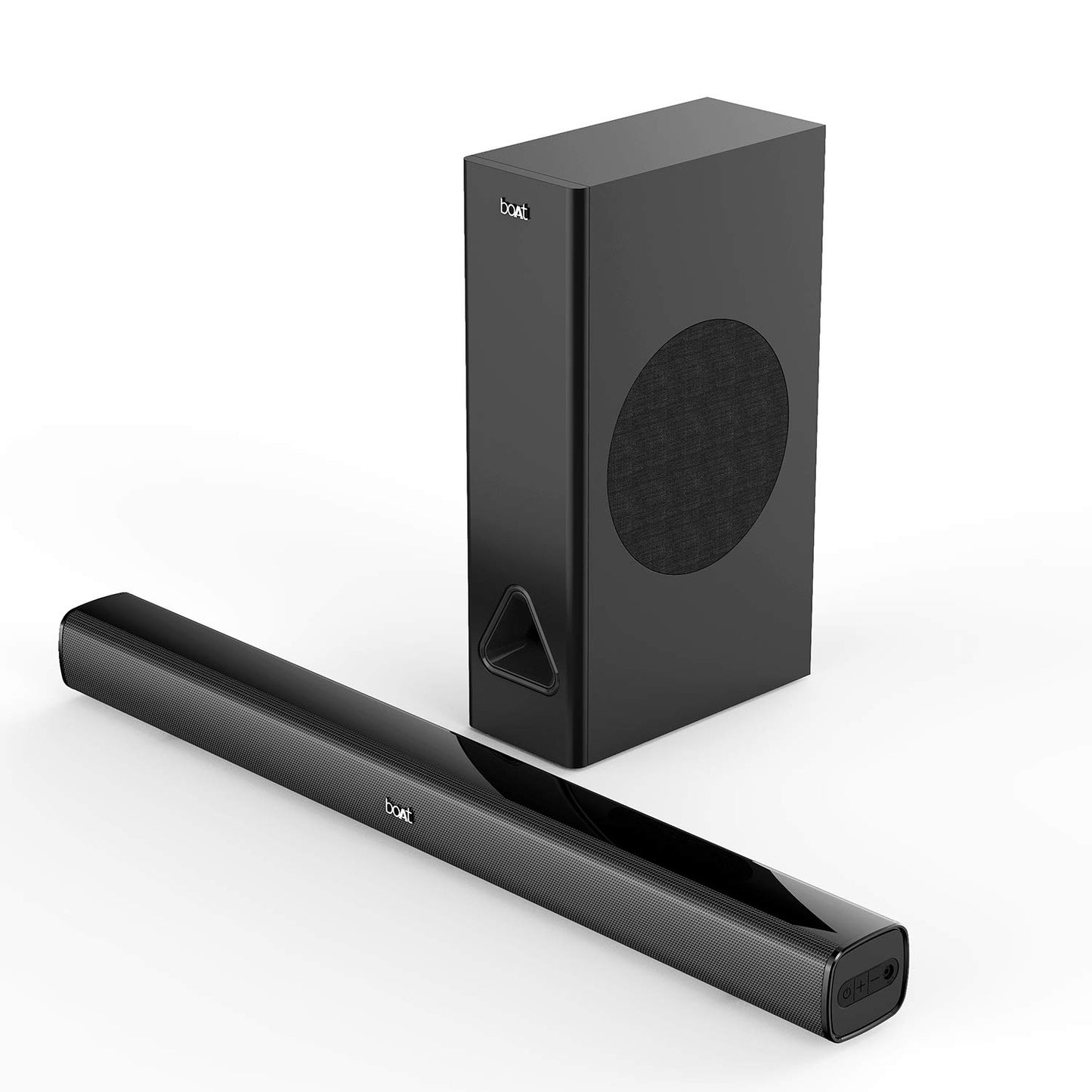 boAt Aavante Bar 610 Bluetooth Soundbar with 25W RMS Signature Sound, 2.0 Channel with Dual Passive Radiators, Upto 6 Hours Playback & Multi Connectivity(Charcoal Black)