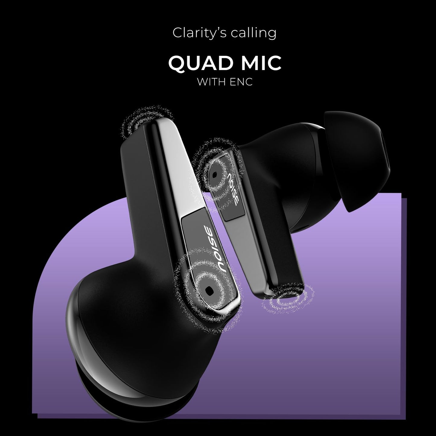 Noise Newly Launched Buds N1 Pro in-Ear Truly Wireless Earbuds with Metallic Finish, ANC(Upto 32dB), 60H of Playtime, Dual Pairing, Instacharge(10 min=200 min), BT v5.3(Chrome Black)