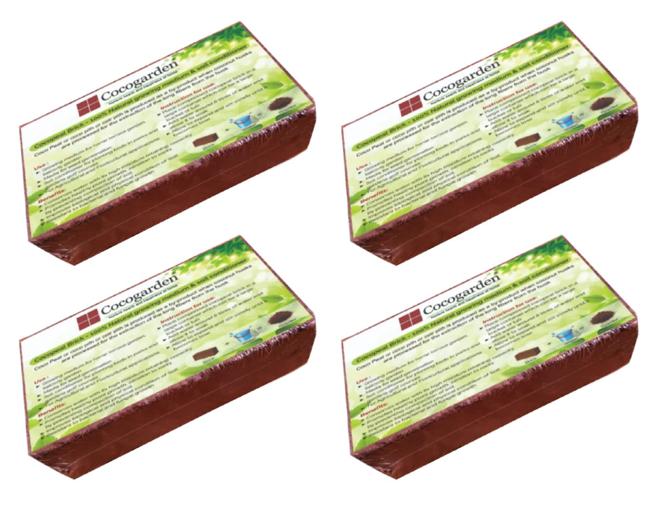 Cocogarden® Cocopeat Block - Expands Up to 75 litres of Coco Peat Powder & Cocogarden Enriched Vermicompost 5 Kg - Effective and Complete Plant Food