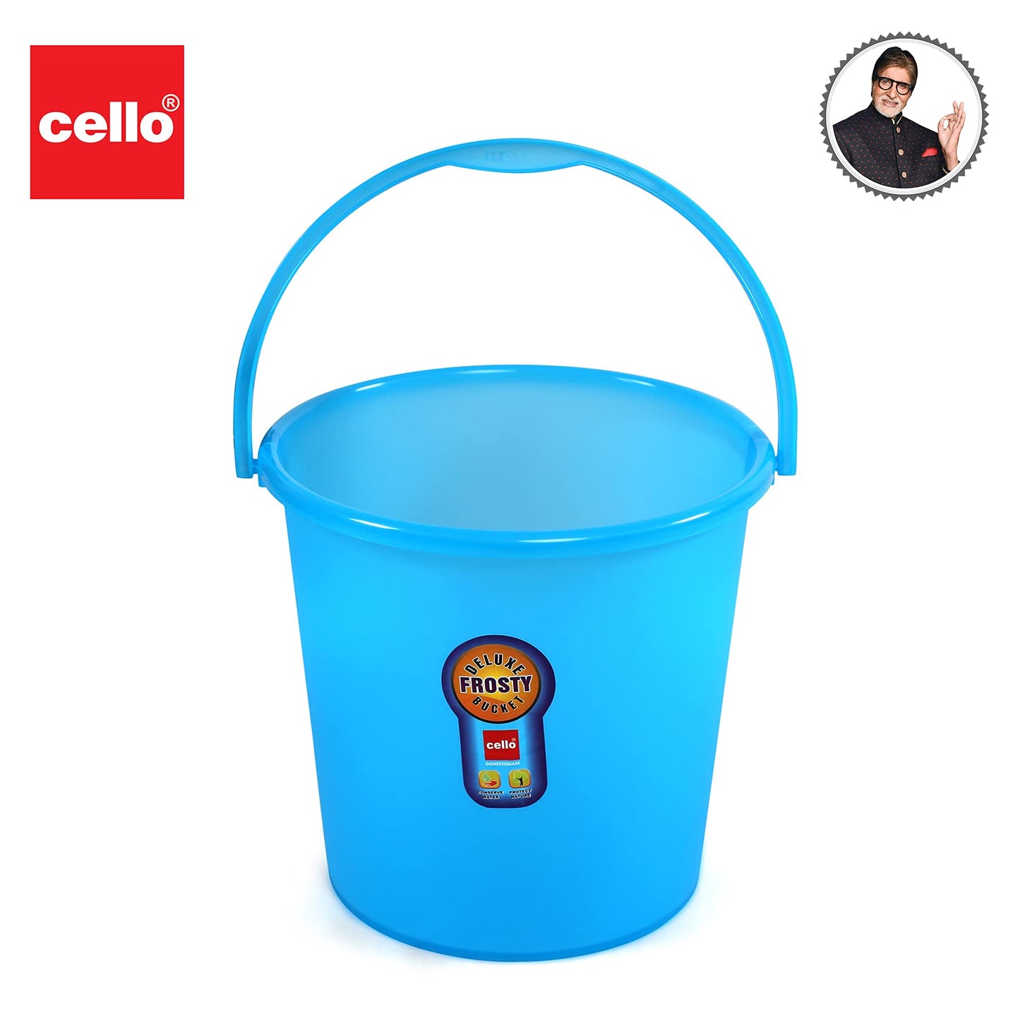 Cello Frosty Bucket DLX, 25 litres, Green (CLO_FRSTY_BCKT_25L_GRN) (Plastic)