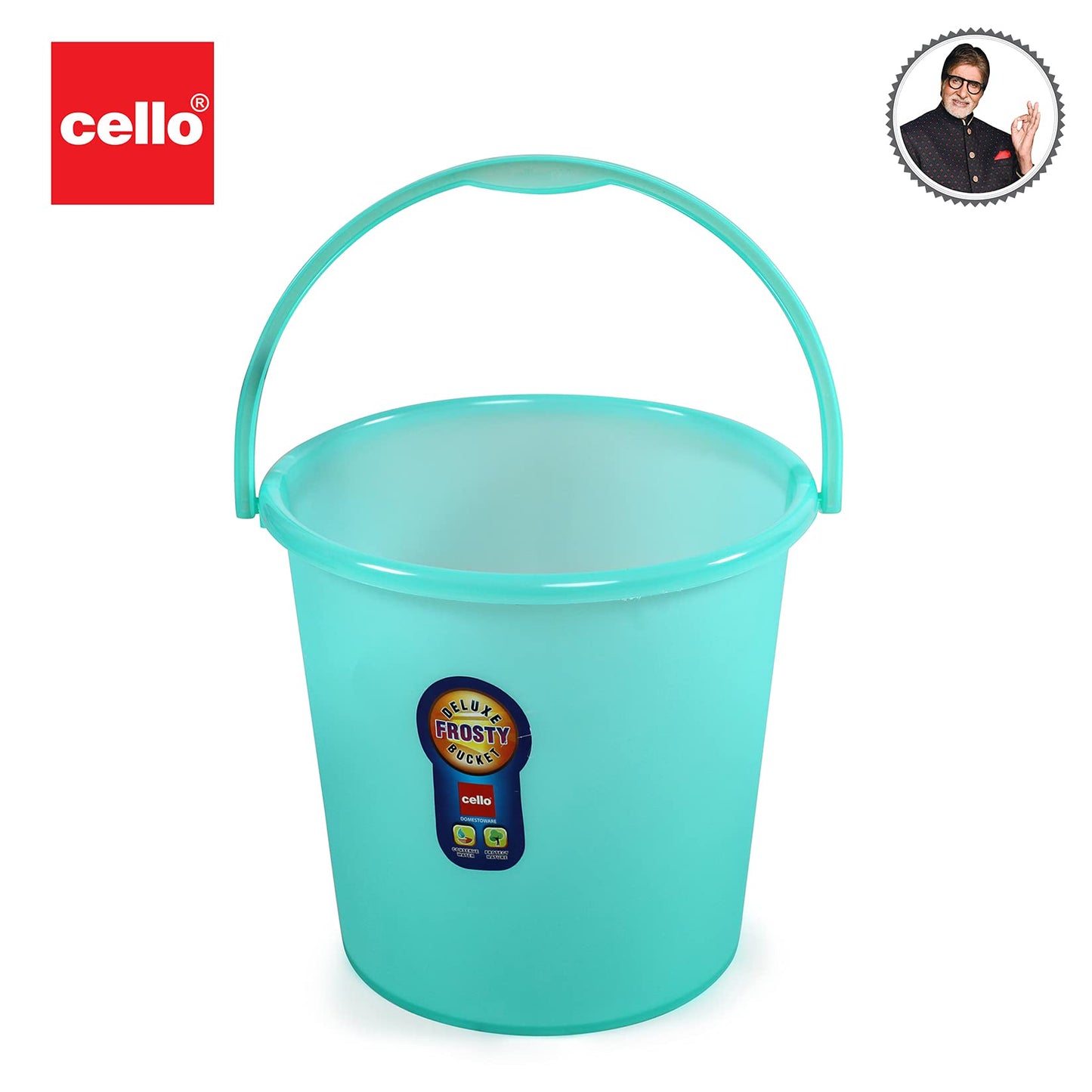 Cello Frosty Bucket DLX, 25 litres, Green (CLO_FRSTY_BCKT_25L_GRN) (Plastic)