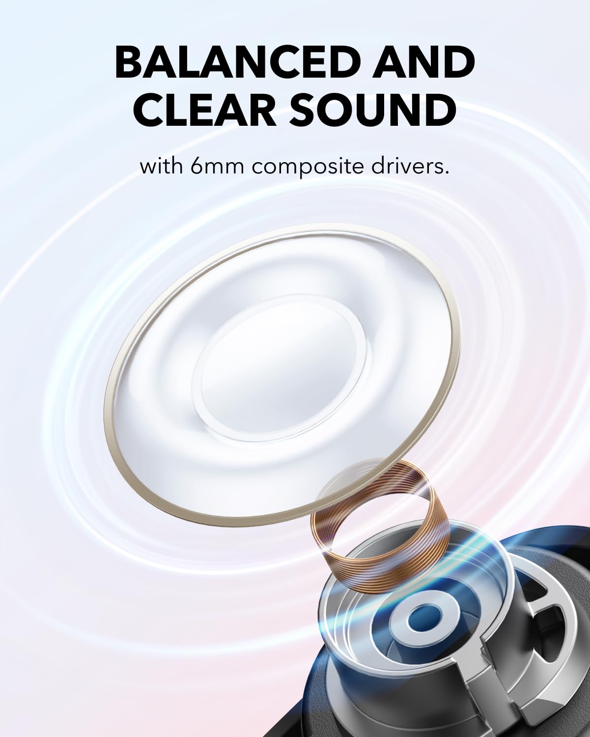 soundcore A30I By Anker,Noise Cancelling In Ear Earbuds,Stylish Design,Lightweight Comfort,Clear Sound Super Clear And Powerful Bass,24H Playtime,Ip54,Fast Charge 10Min =120 Min,Bluetooth 5.4-Black