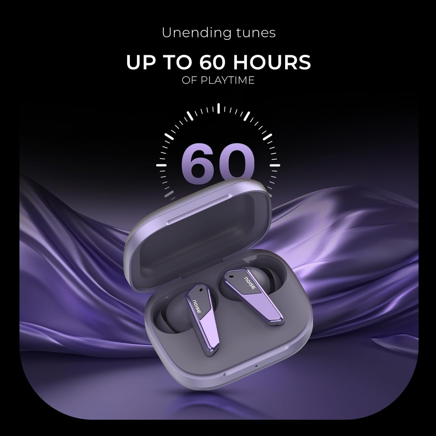 Noise Newly Launched Buds N1 Pro in-Ear Truly Wireless Earbuds with Metallic Finish, ANC(Upto 32dB), 60H of Playtime, Dual Pairing, Instacharge(10 min=200 min), BT v5.3(Chrome Black)