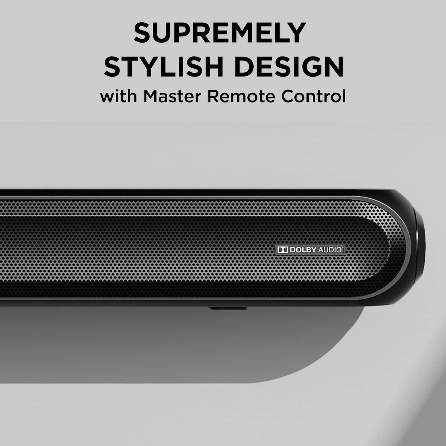 boAt Aavante Bar 610 Bluetooth Soundbar with 25W RMS Signature Sound, 2.0 Channel with Dual Passive Radiators, Upto 6 Hours Playback & Multi Connectivity(Charcoal Black)