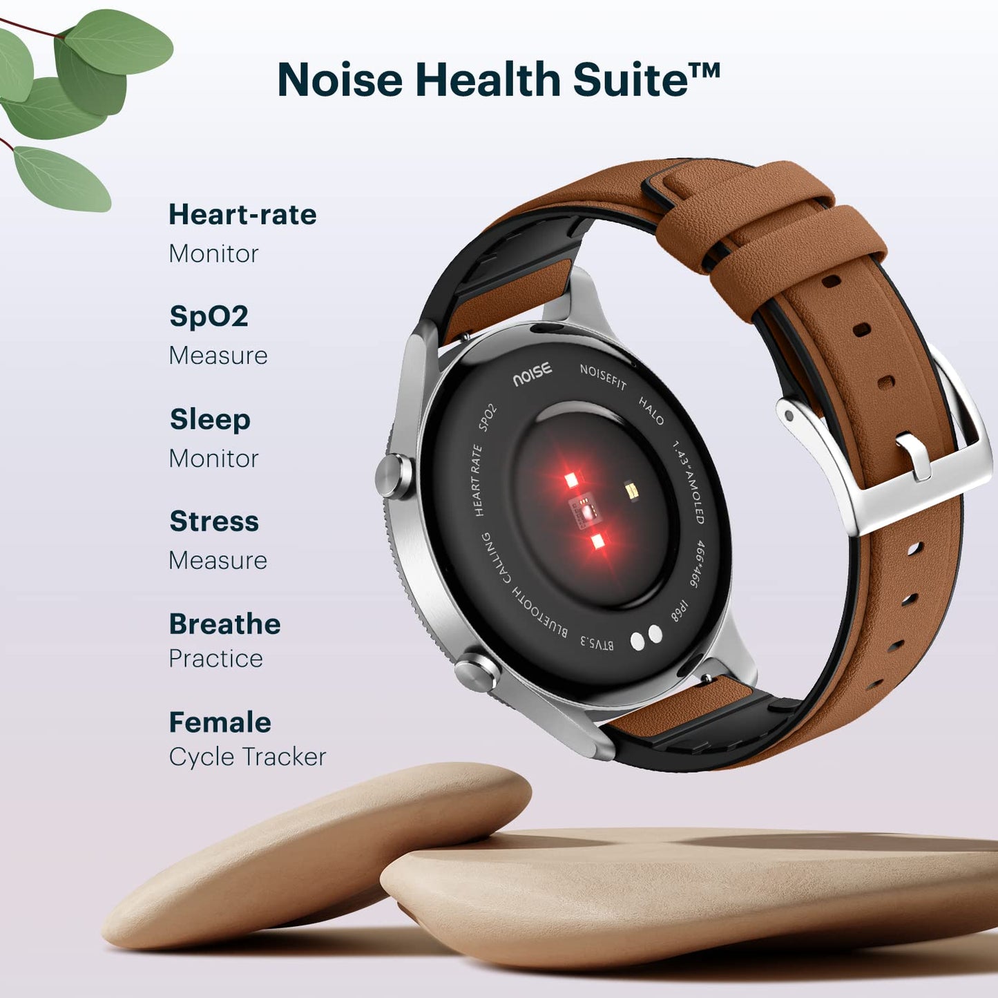 Noise Halo Plus 1.46" Super AMOLED Display Elite Smart Watch, Bluetooth Calling, Stainless Steel Build, Always on Display, Upto 7 Days Battery (Elite Black)