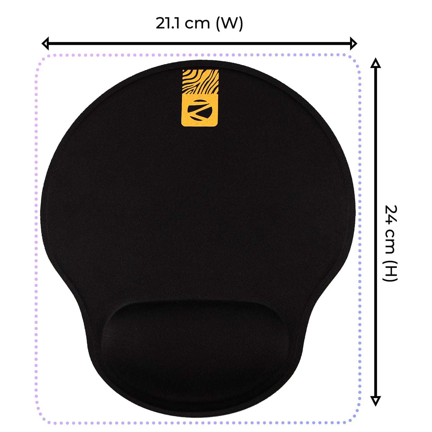 ZEBRONICS MSP-X1 Mouse Pad, for Speed and Precision Operation, Smooth Cloth Surface, Roll and Go, Optimised for All Mouse Sensors, Anti Slip Rubber Base, Surface of 232 x 182 mm