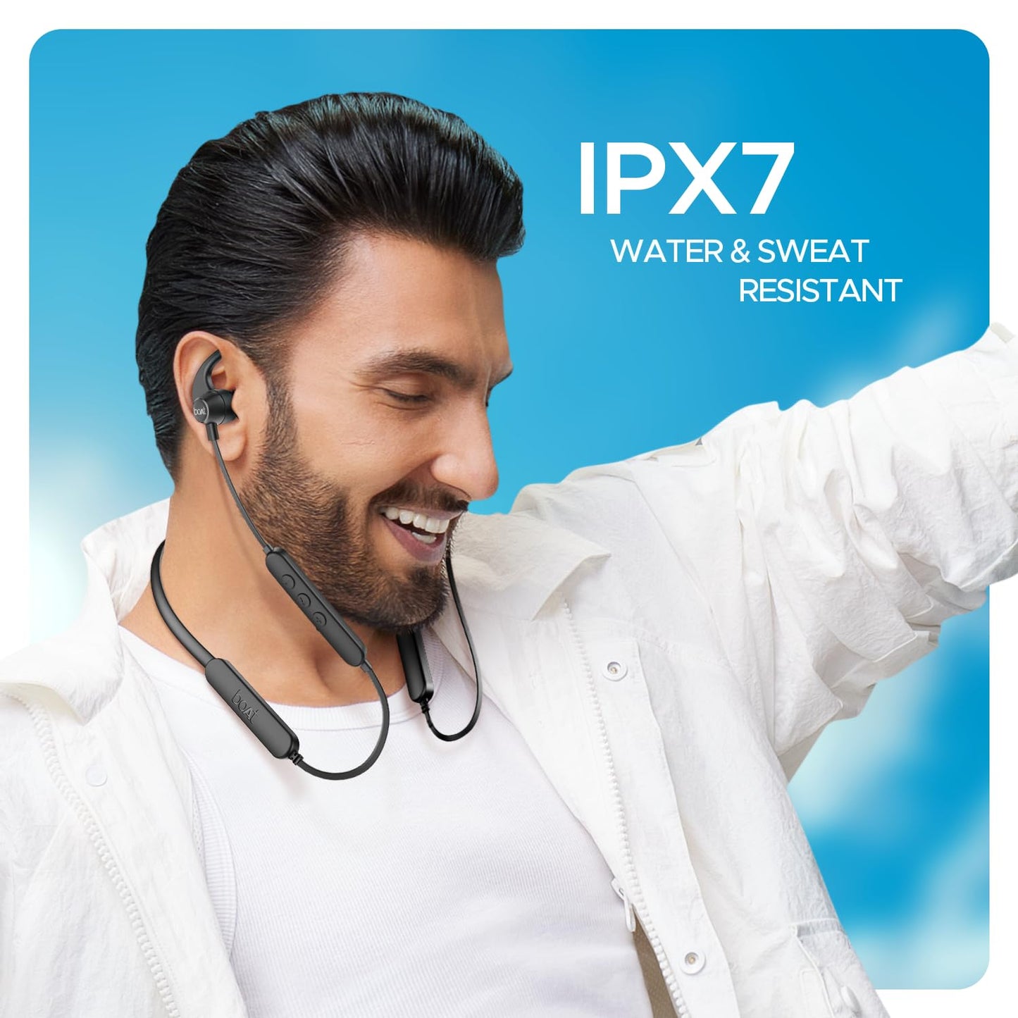 boAt Rockerz 255 Pro+ w/Upto 60 Hours Playback, ASAP Charge(10 Mins=20 Hours), Hearables App Support, Google Fast Pair, Dual Pairing & Bluetooth v5.2, IPX7, in Ear Neckband(Navy Blue)