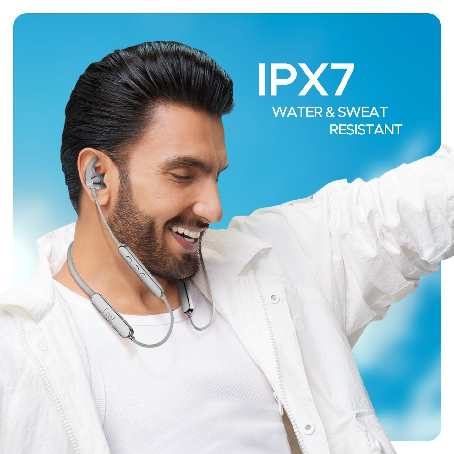 boAt Rockerz 255 Pro+ w/Upto 60 Hours Playback, ASAP Charge(10 Mins=20 Hours), Hearables App Support, Google Fast Pair, Dual Pairing & Bluetooth v5.2, IPX7, in Ear Neckband(Navy Blue)