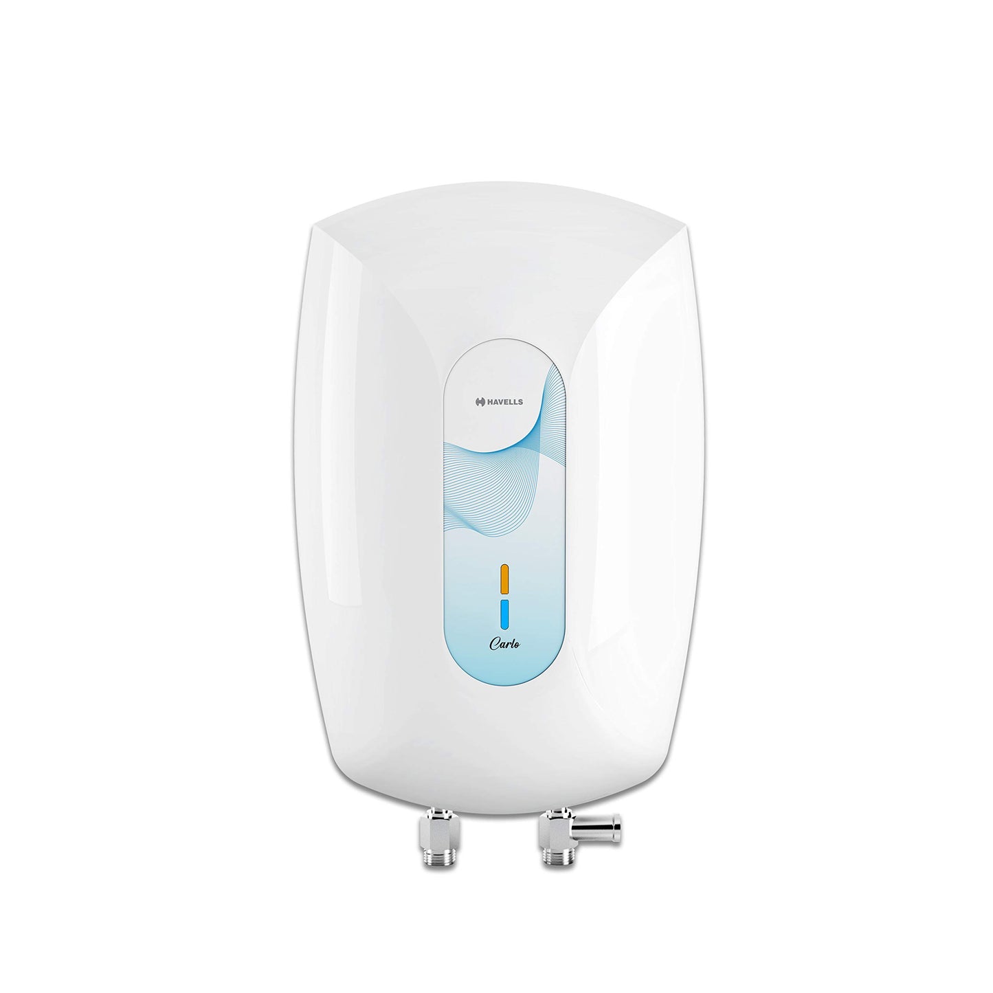 Havells Instanio 3 Litre Instant Water Heater | Color Changing LED Indicator, Rust & Shook Proof | SS Tank, ISI Certified, Warranty: 5 year on Inner Container ; 2 year comprehensive | (White Blue)