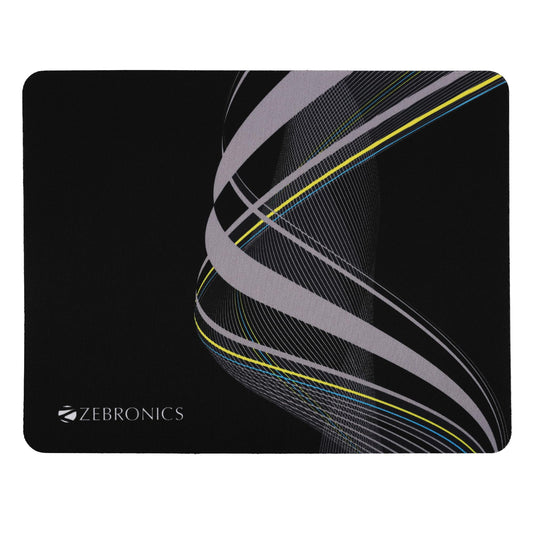 ZEBRONICS MSP-X1 Mouse Pad, for Speed and Precision Operation, Smooth Cloth Surface, Roll and Go, Optimised for All Mouse Sensors, Anti Slip Rubber Base, Surface of 232 x 182 mm