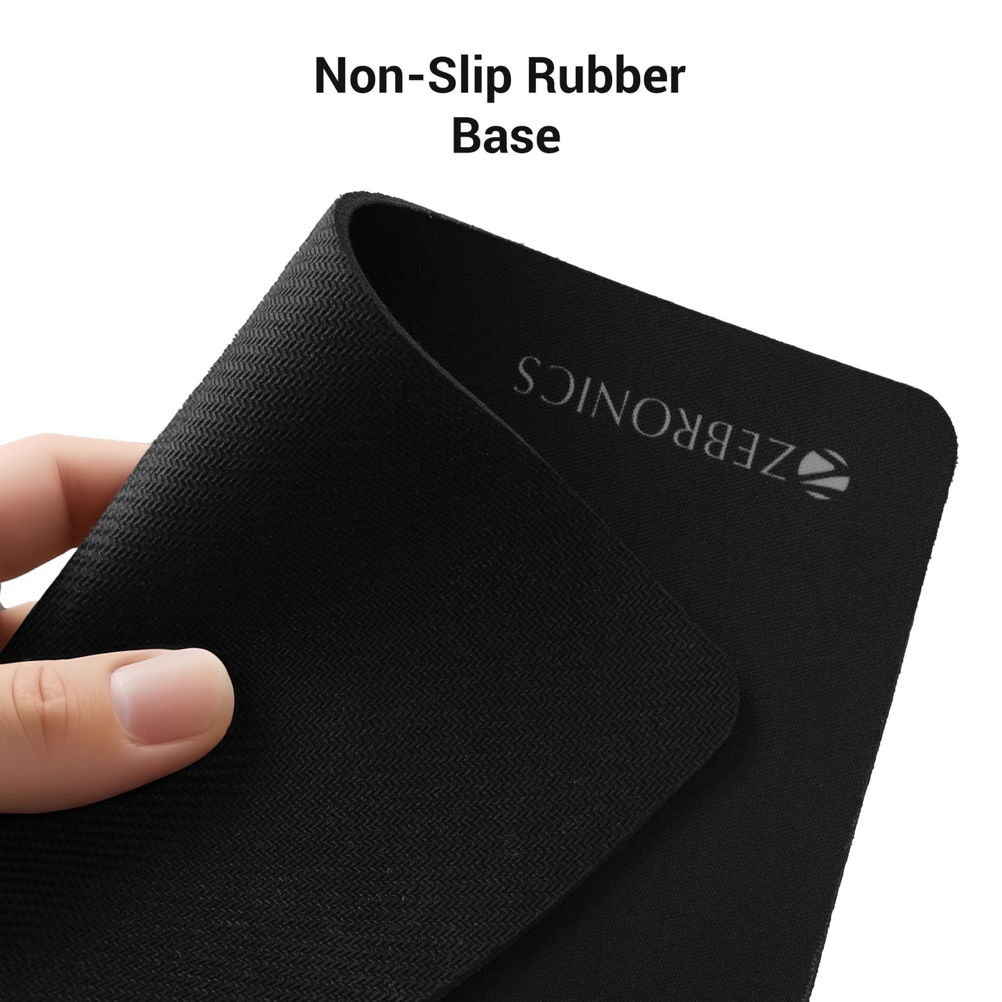 ZEBRONICS MSP-X1 Mouse Pad, for Speed and Precision Operation, Smooth Cloth Surface, Roll and Go, Optimised for All Mouse Sensors, Anti Slip Rubber Base, Surface of 232 x 182 mm