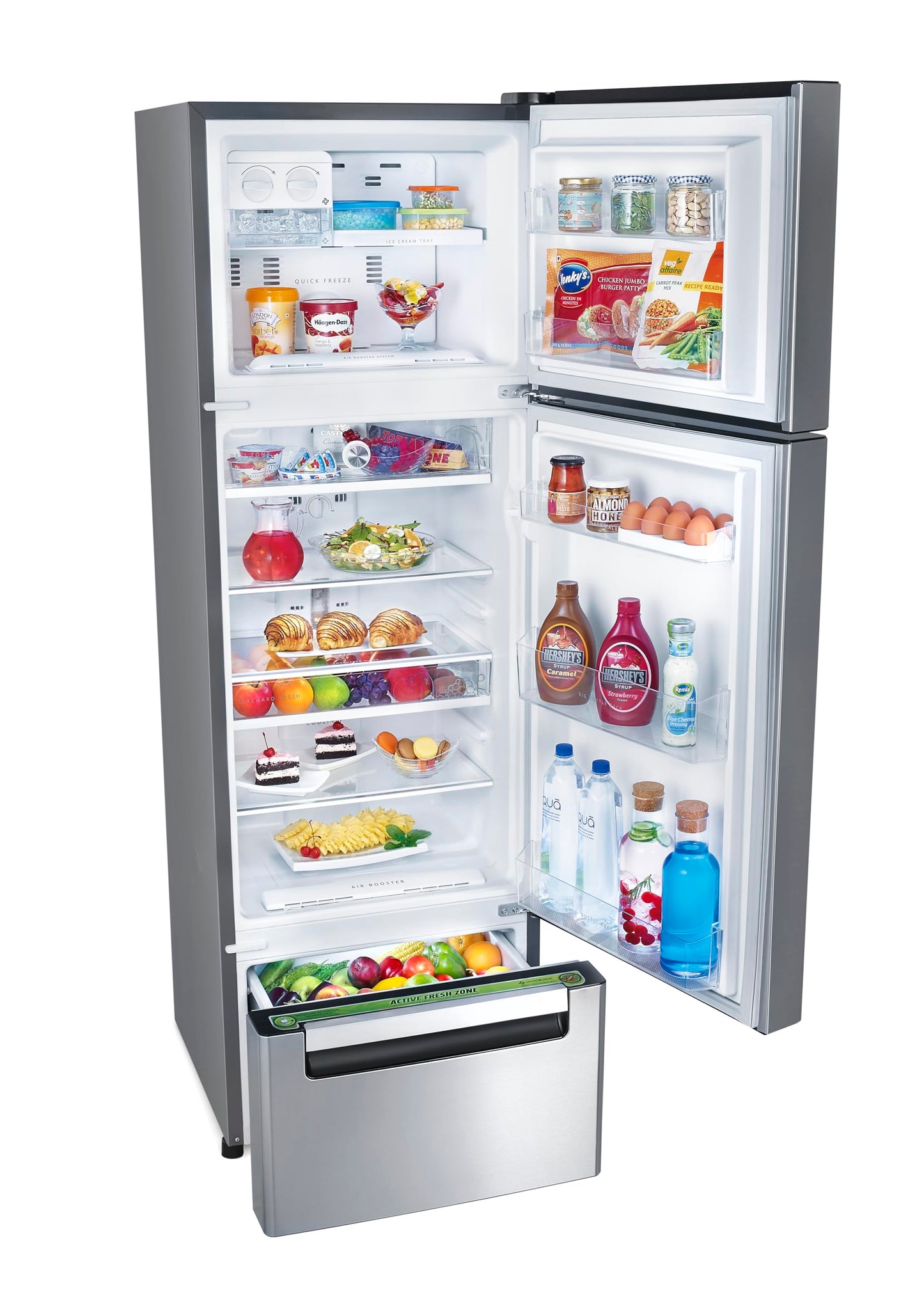 Whirlpool 235 L Frost Free Triple-Door Refrigerator (FP 253D PROTTON ROY RADIANT STEEL(Z) Double Door Refrigerator space, 2024 Model)